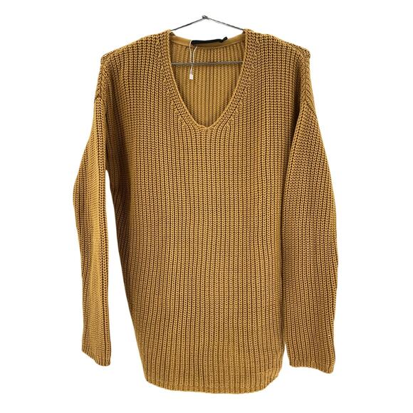 Jenni Kayne Gold Cotton Cabin Sweater Size XS - Picture 2 of 4